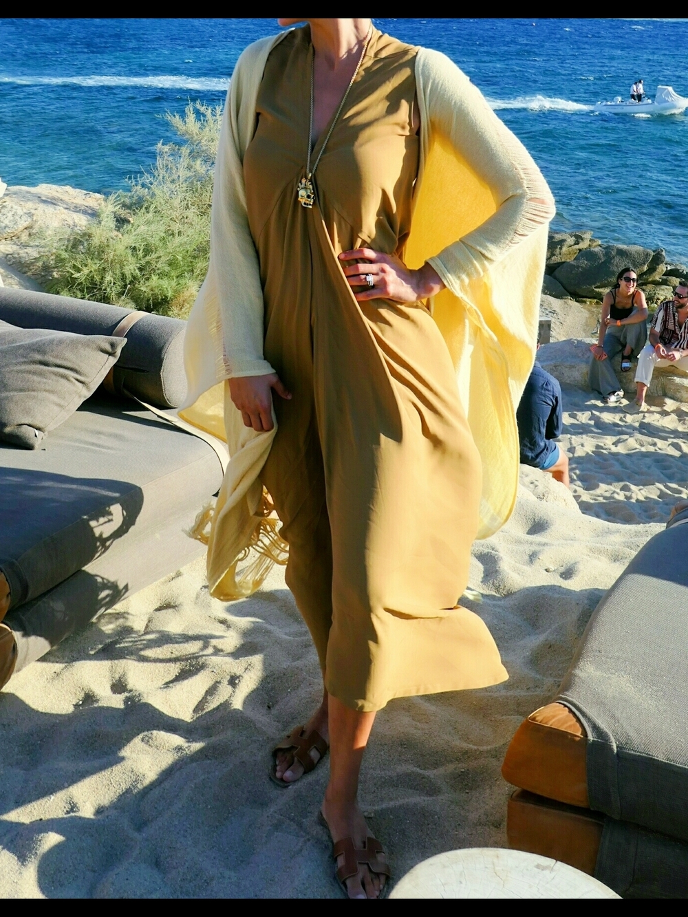 Rick Owens Mustard Maxi Dress